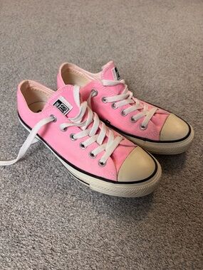 Converse Pink and White Low Top Sneaker